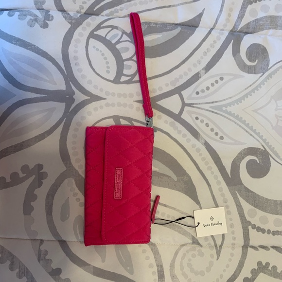 NEW Pink Quilted Vera Bradley Wristlet Fits iPhone 6 or can be used as wristlet! - Picture 2 of 8